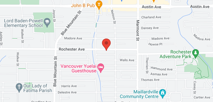 map of 1016 ROCHESTER AVENUE